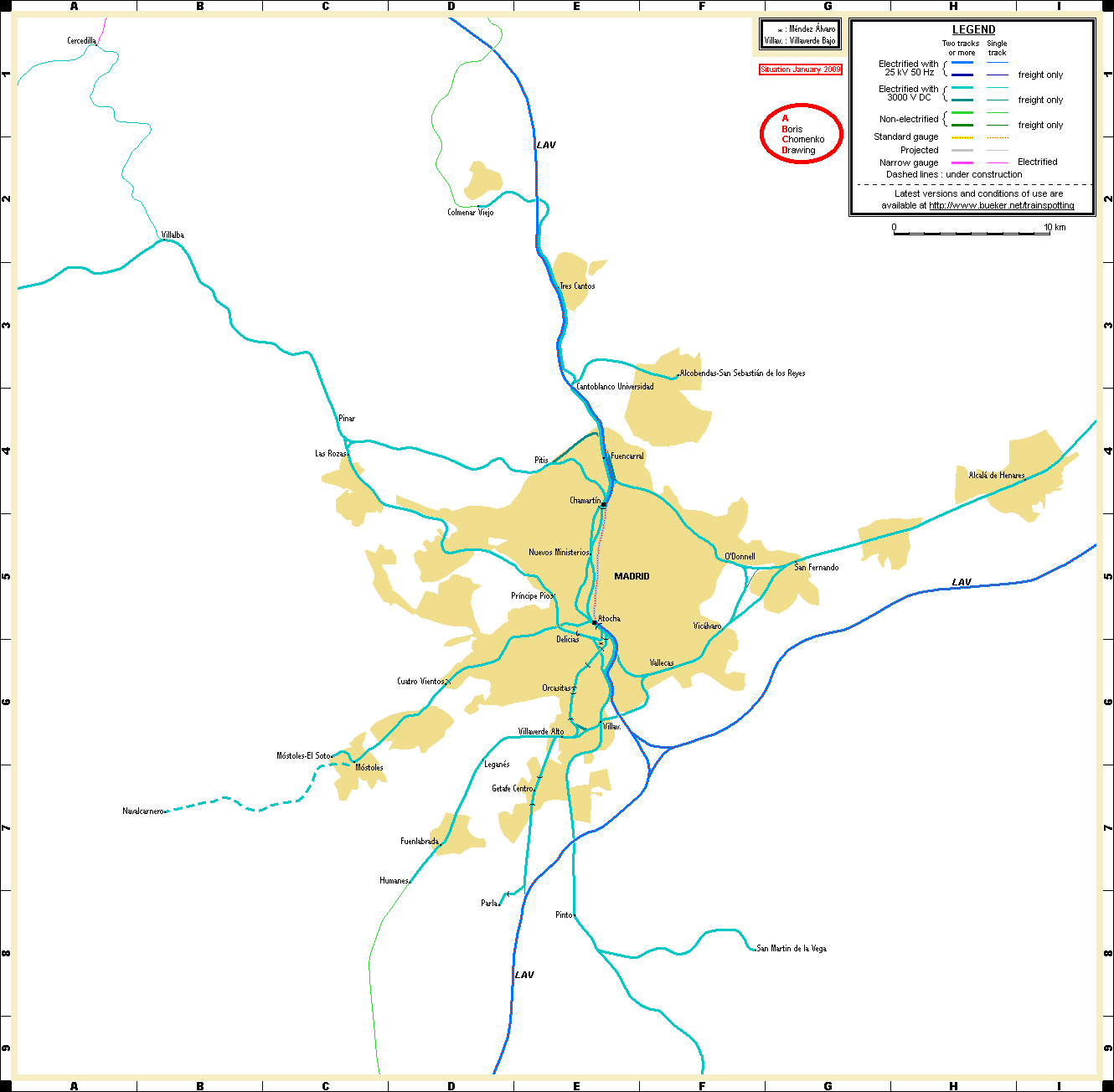 Карта 2009 года