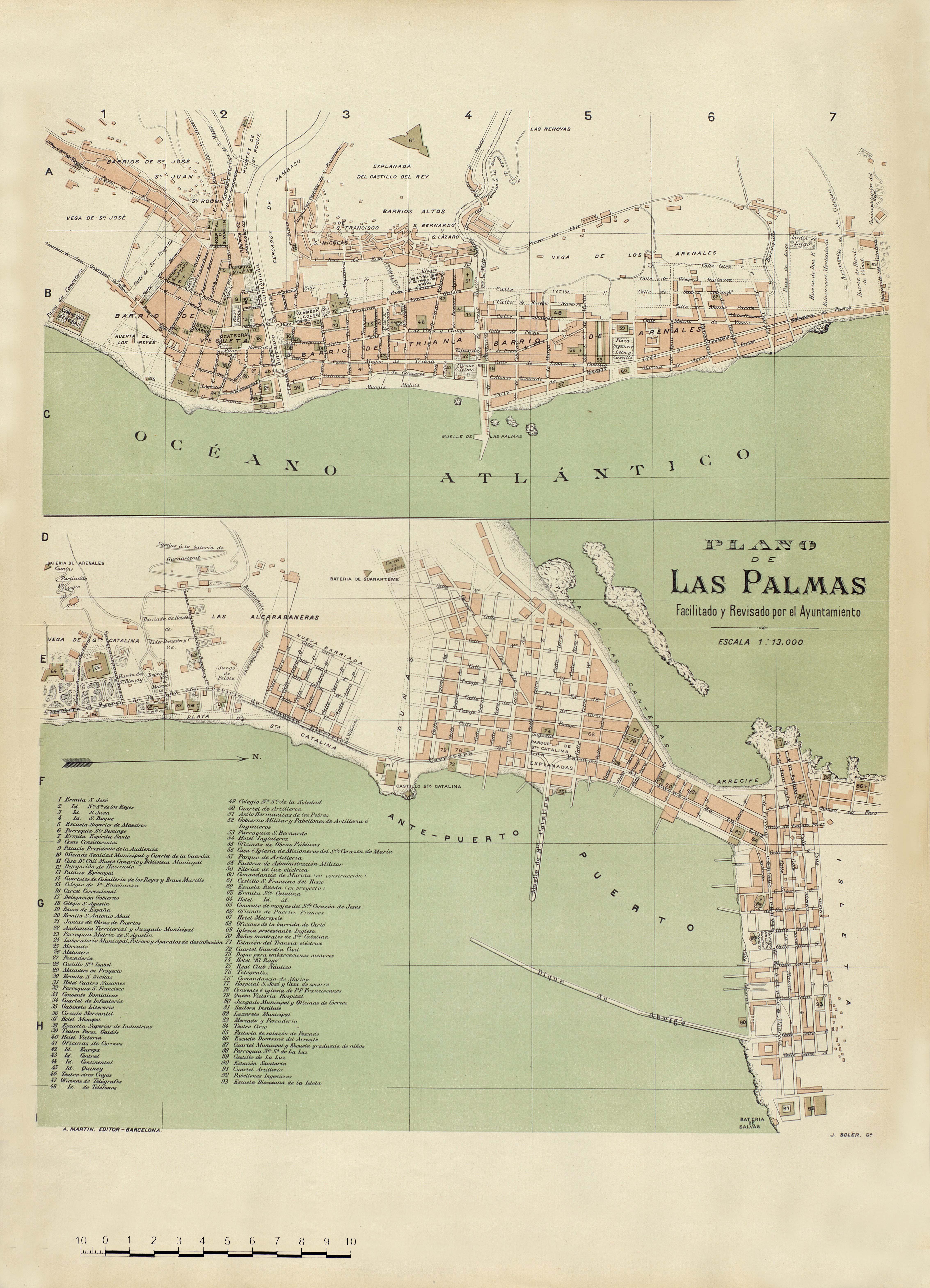 Las Palmas map - Full size | Gifex