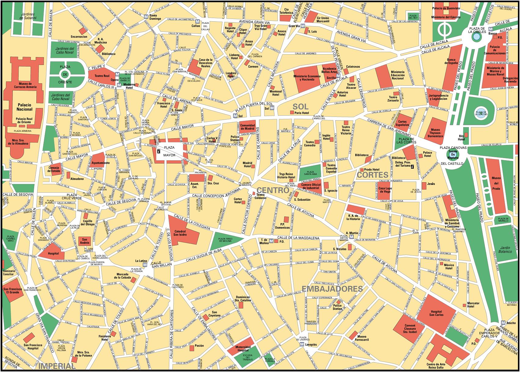 Mapa De Madrid Tamaño Completo Ex 0475