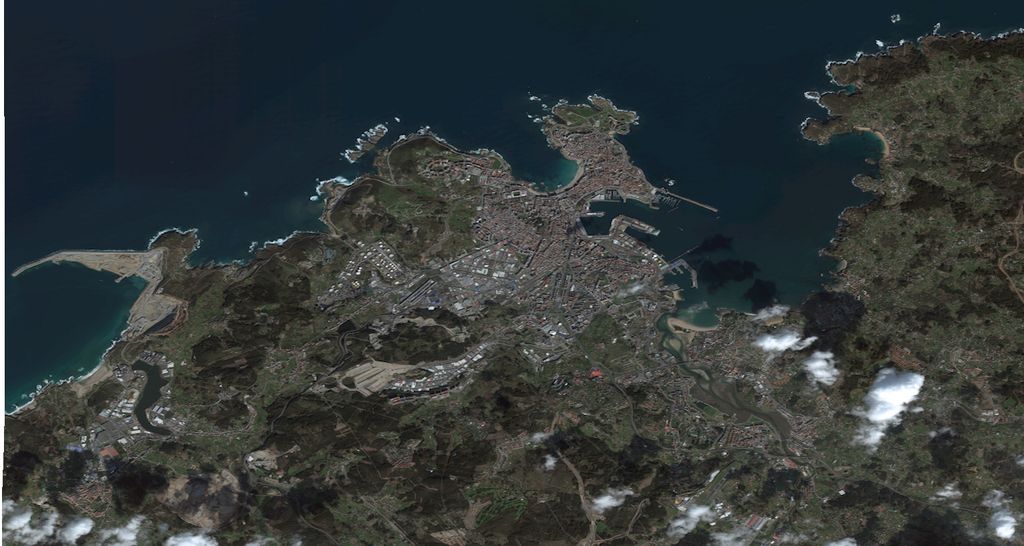 mapa satelite a coruña Satellite Map Of A Coruna Full Size Gifex mapa satelite a coruña