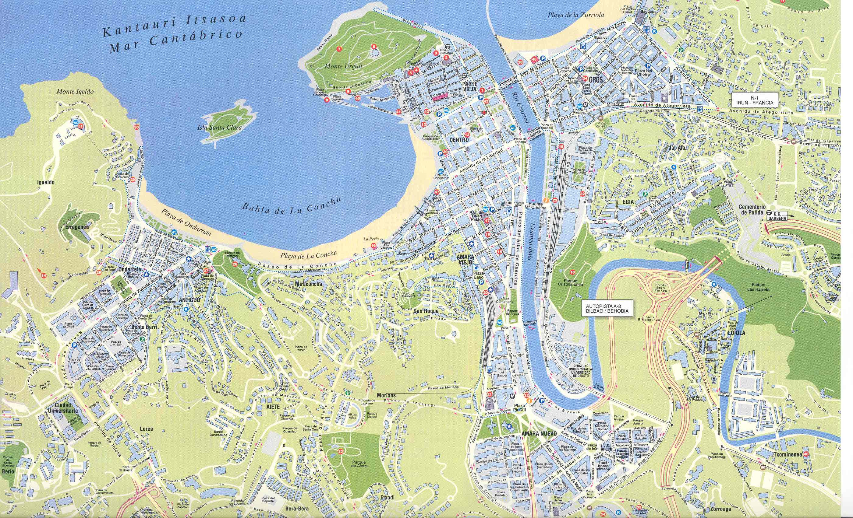 Mapa De San Sebastian 2002 