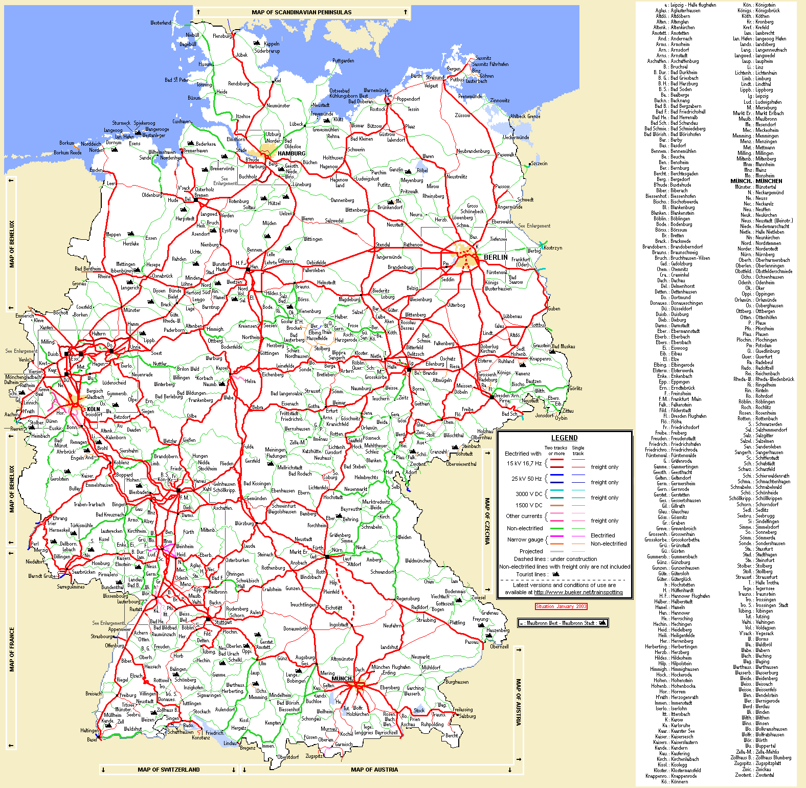 Germany Railways 2003 Full Size   Germany Railways 2003 