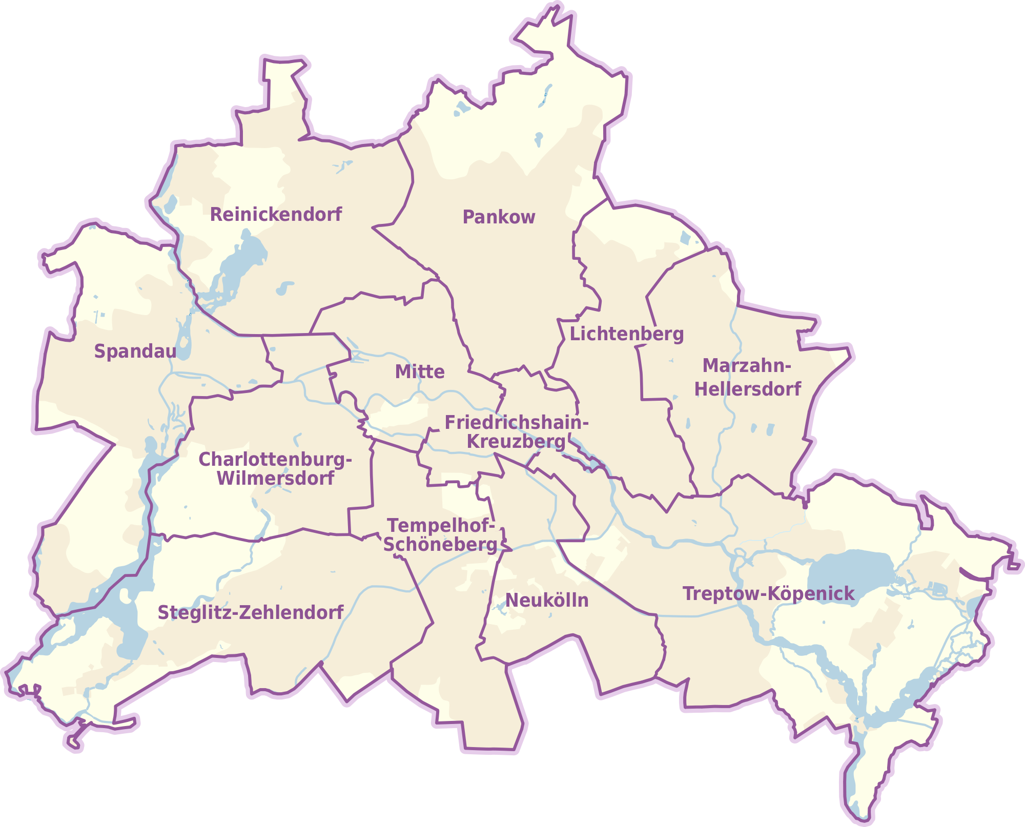 Berlin and its districts 2010 - Full size | Gifex