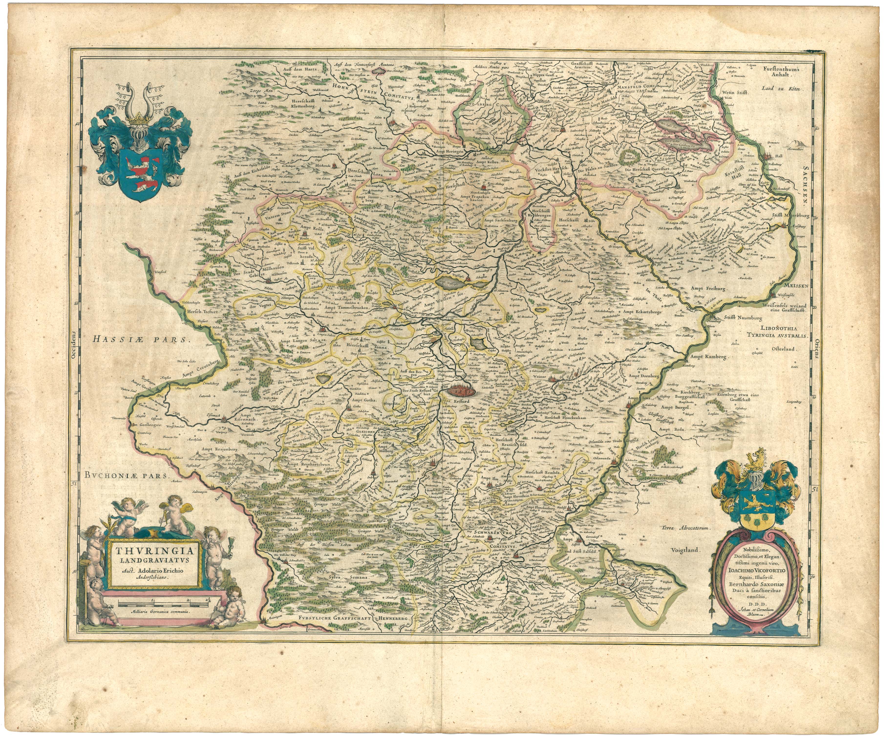 Landgraviate of Thuringia 1645 - Full size | Gifex