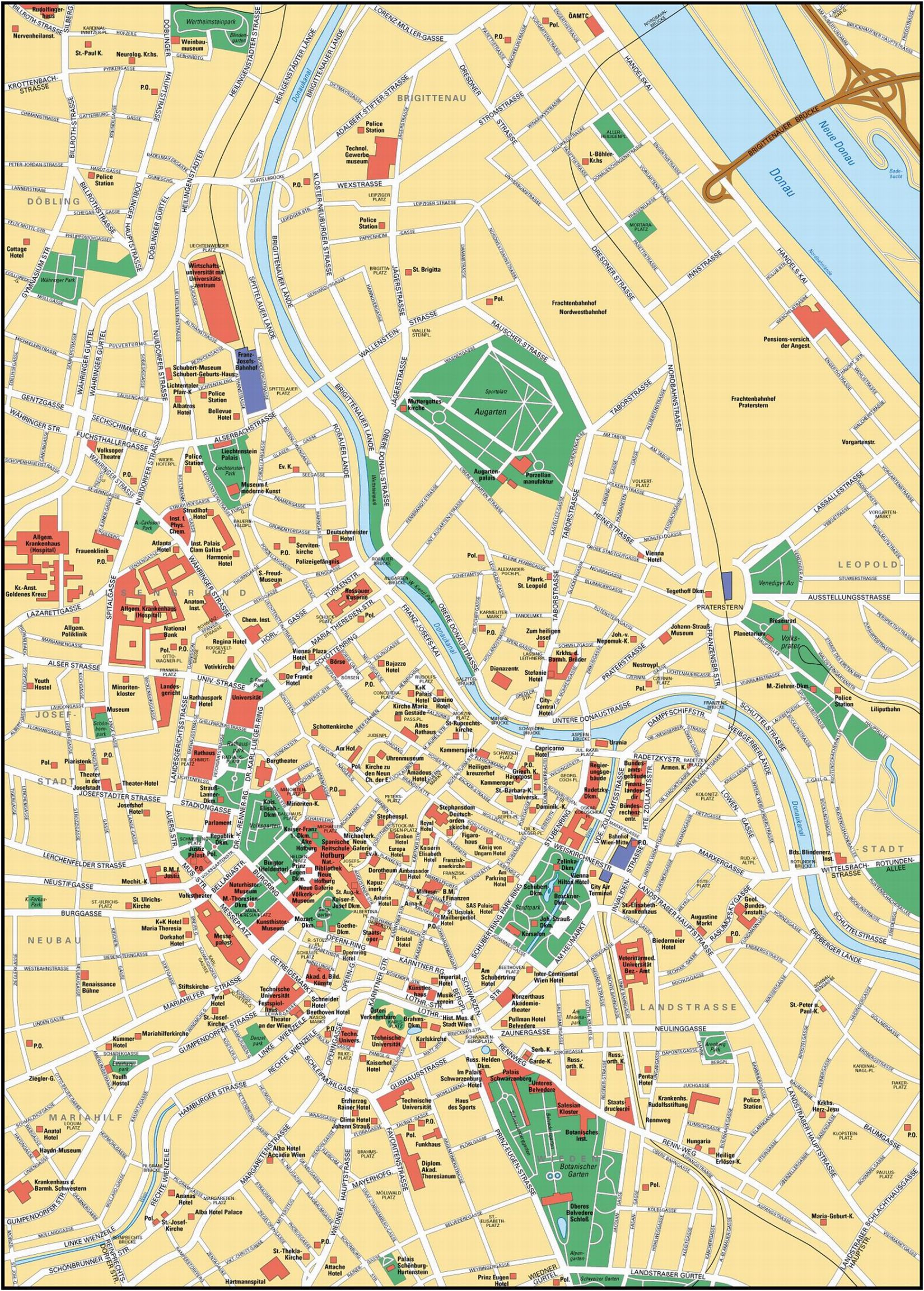 Map of Vienna - Full size | Gifex