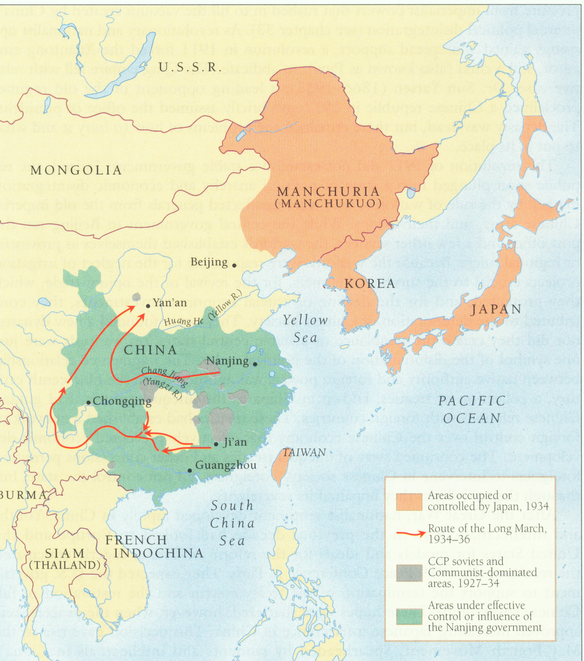 China between 1927 and 1936 - Full size