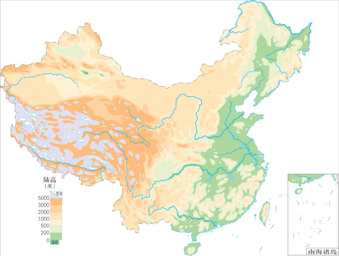 Водная карта китая