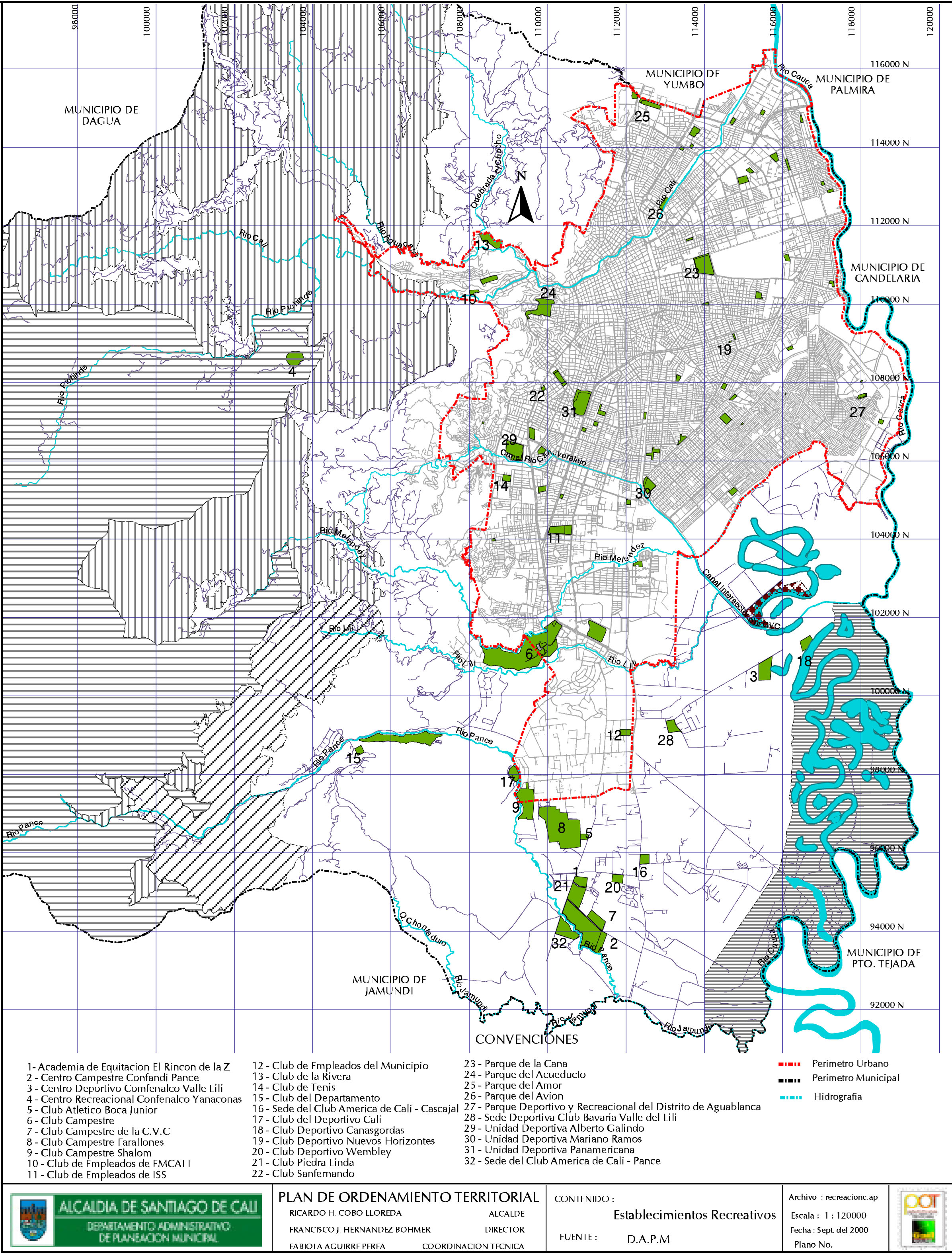 Sports and recreation in Cali 2000 - Full size | Gifex