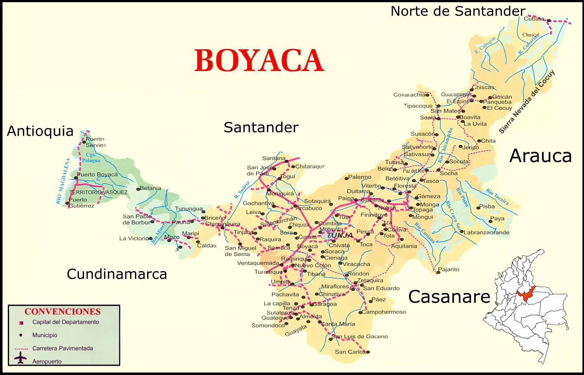 Hipótesis de conflicto Venezuela-colombia - Página 4 Mapa-de-carreteras-de-Boyac