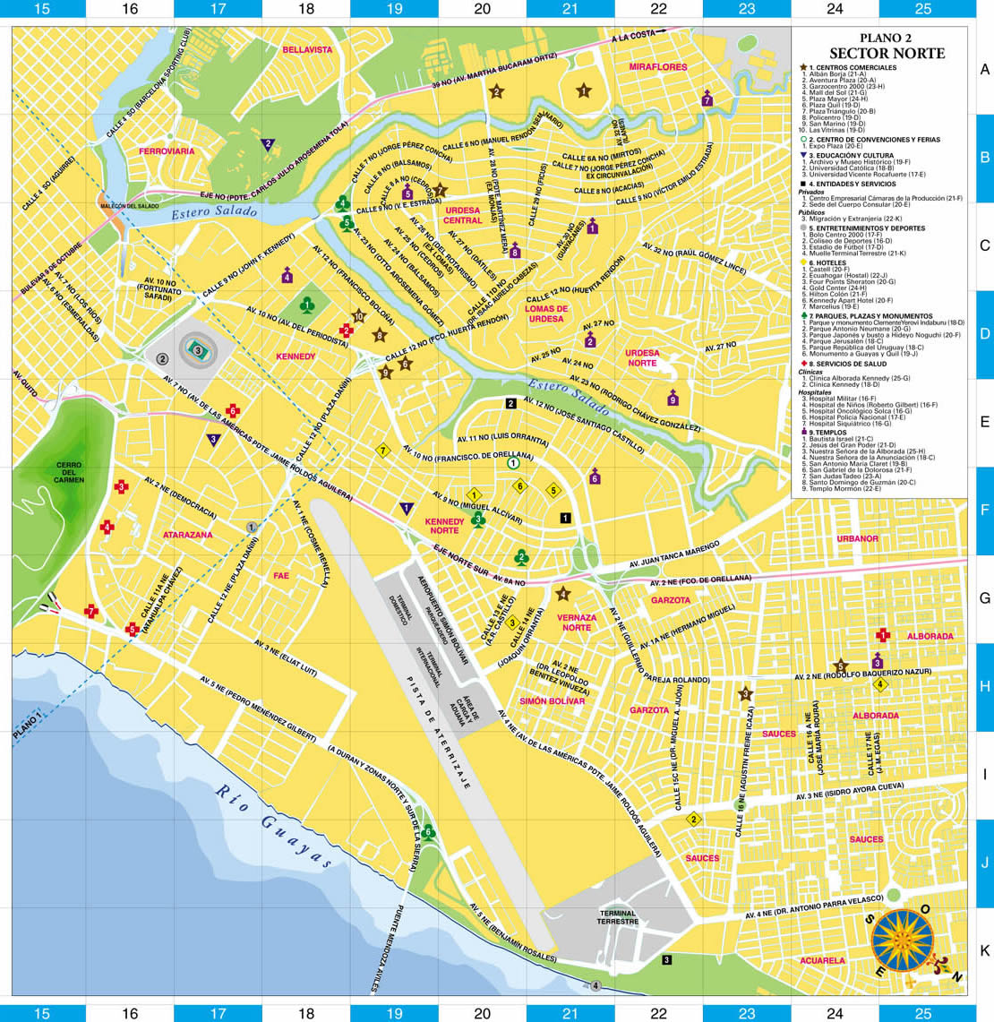 Sector norte de Guayaquil Tamaño completo Gifex