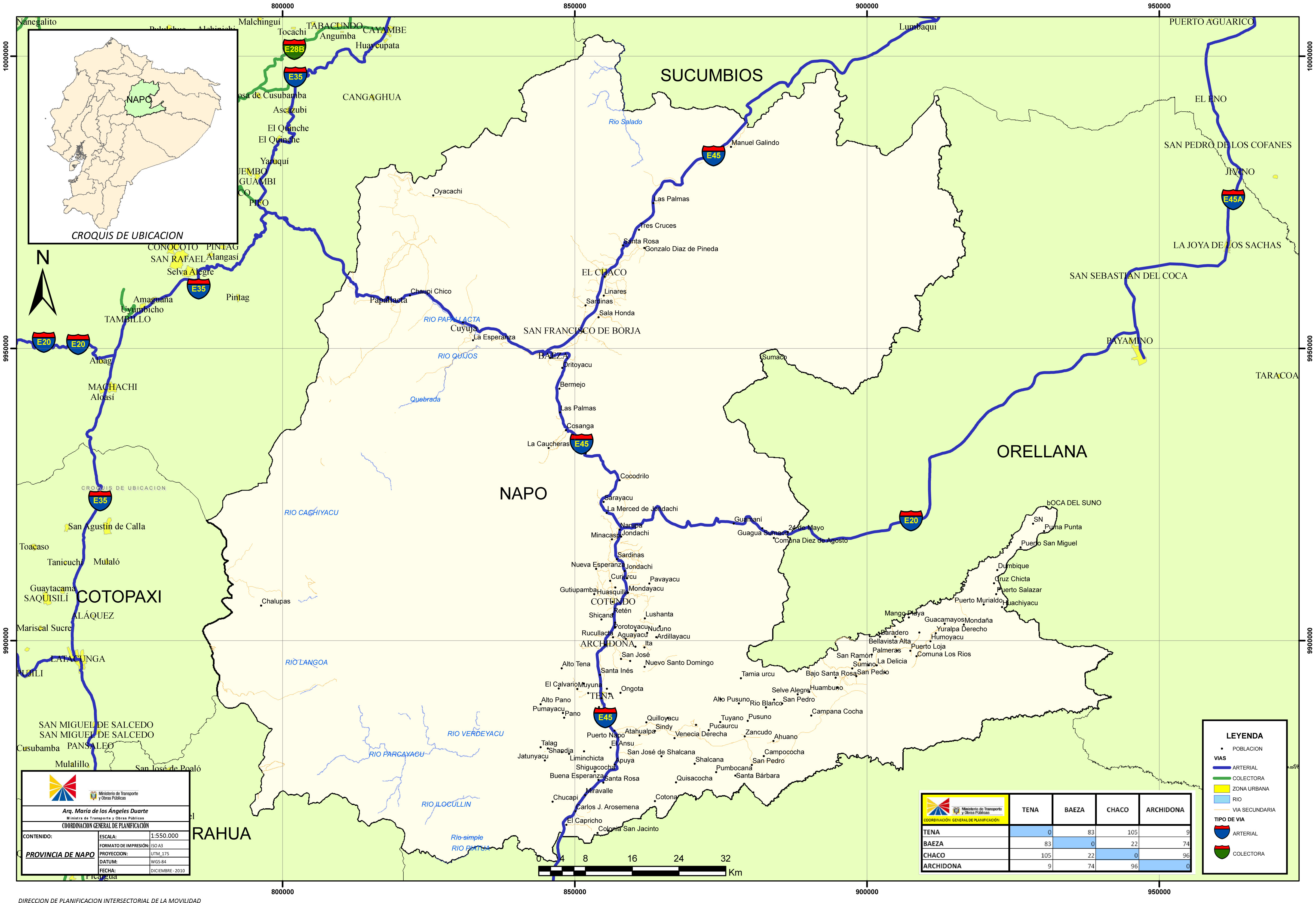 Napo road map 2010 - Full size | Gifex