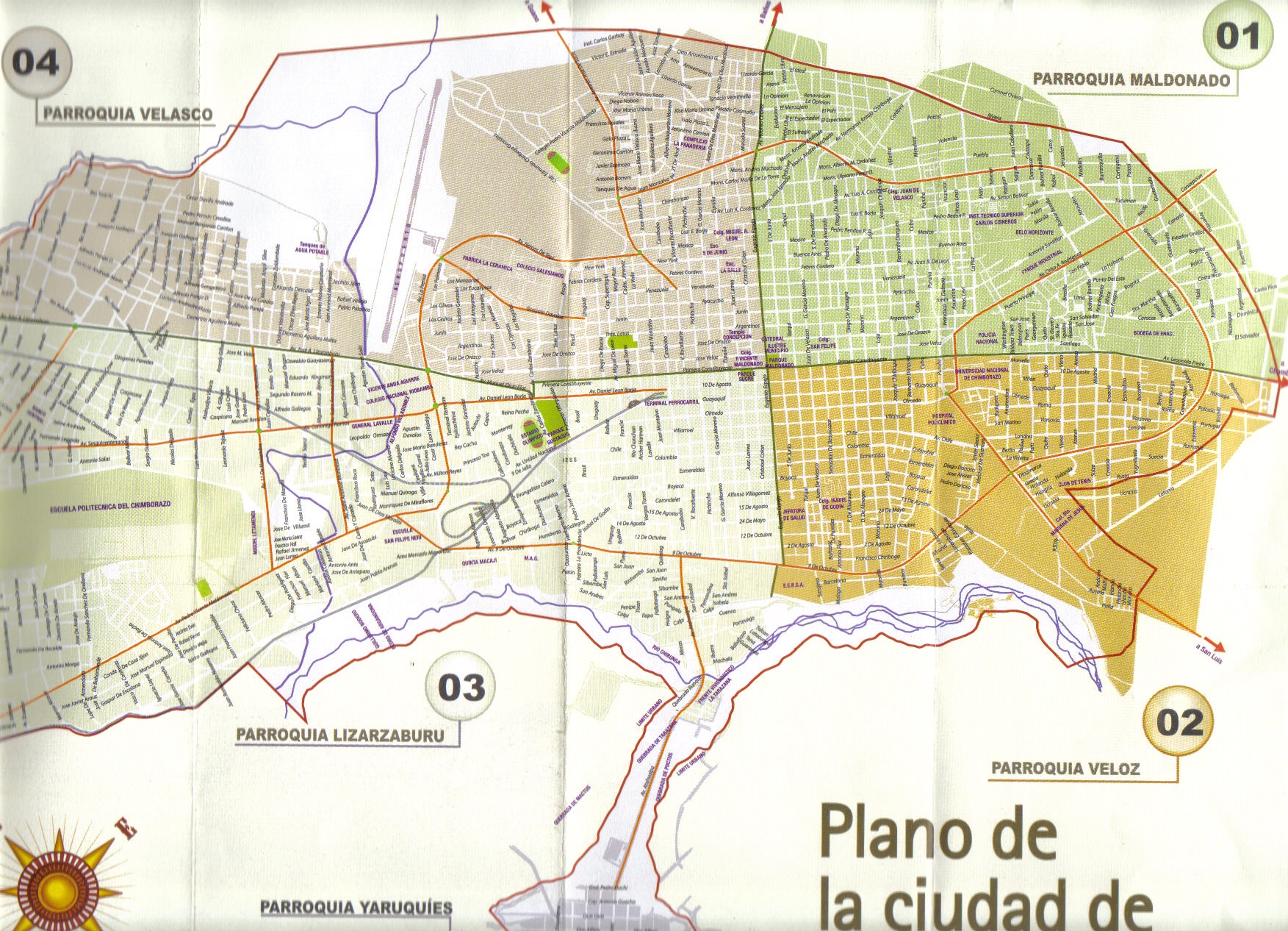 Mapa De Riobamba Tamaño Completo 3947