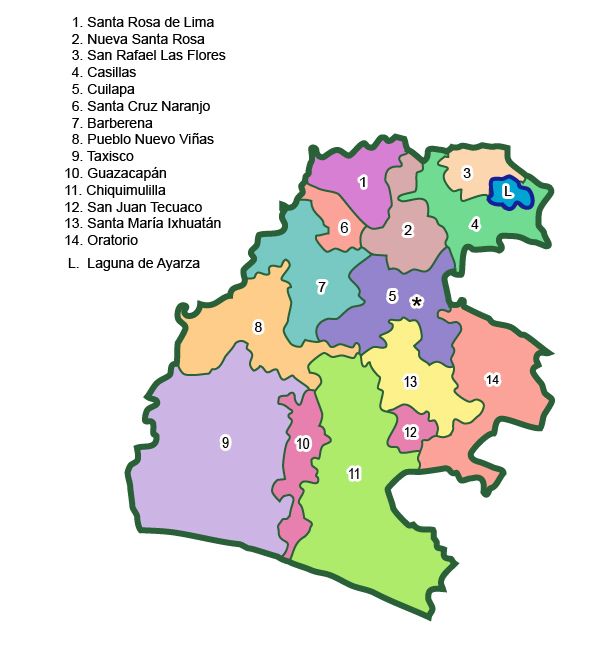 Mapa Del Municipio De Santa Rosa De Lima Hot Sex Picture 6132