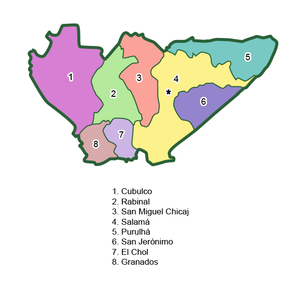 Municipalities of Baja Verapaz - Full size | Gifex