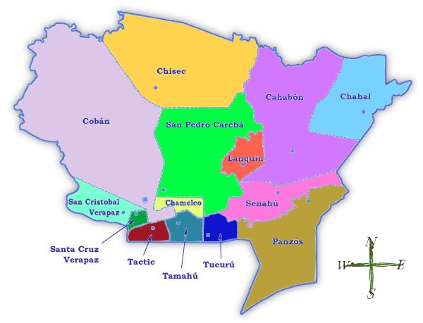 Mapa Político De Alta Verapaz Tamaño Completo Ex 0051