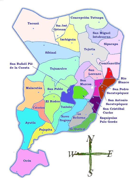 San Marcos Guatemala Map Political Map Of San Marcos - Full Size | Gifex