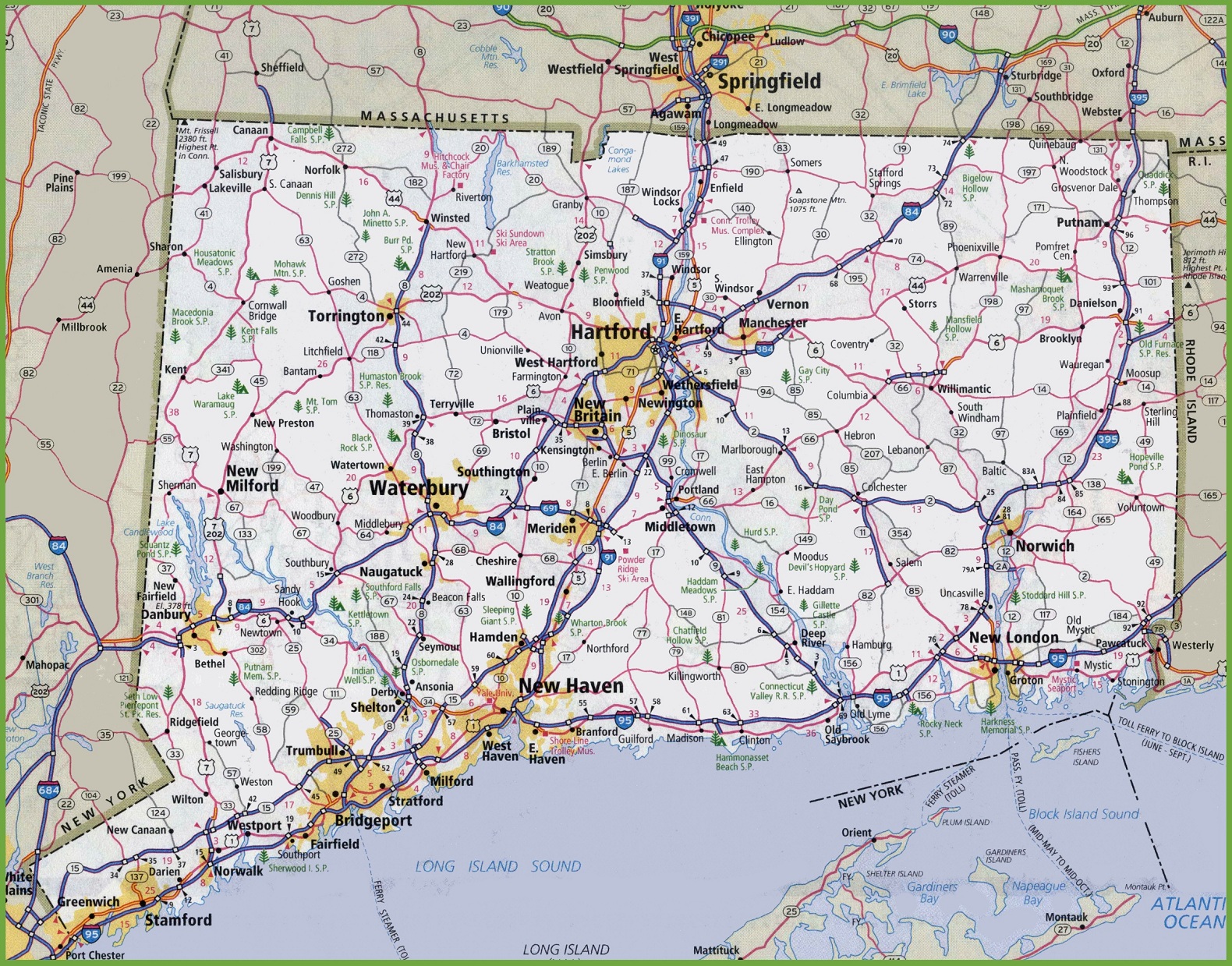 Mapa De Connecticut Tama O Completo Gifex   Mapa De Connecticut 