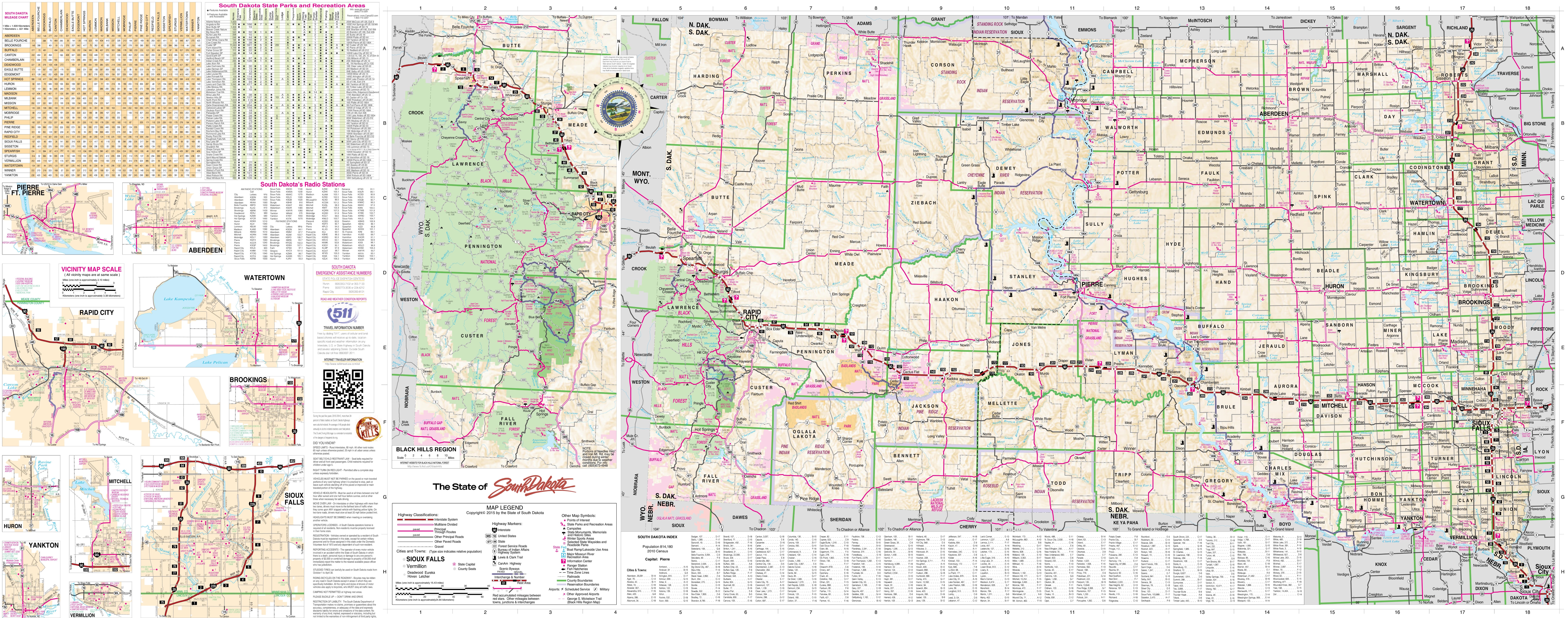 Mapa De South Dakota Map Of South Dakota - Full Size | Gifex