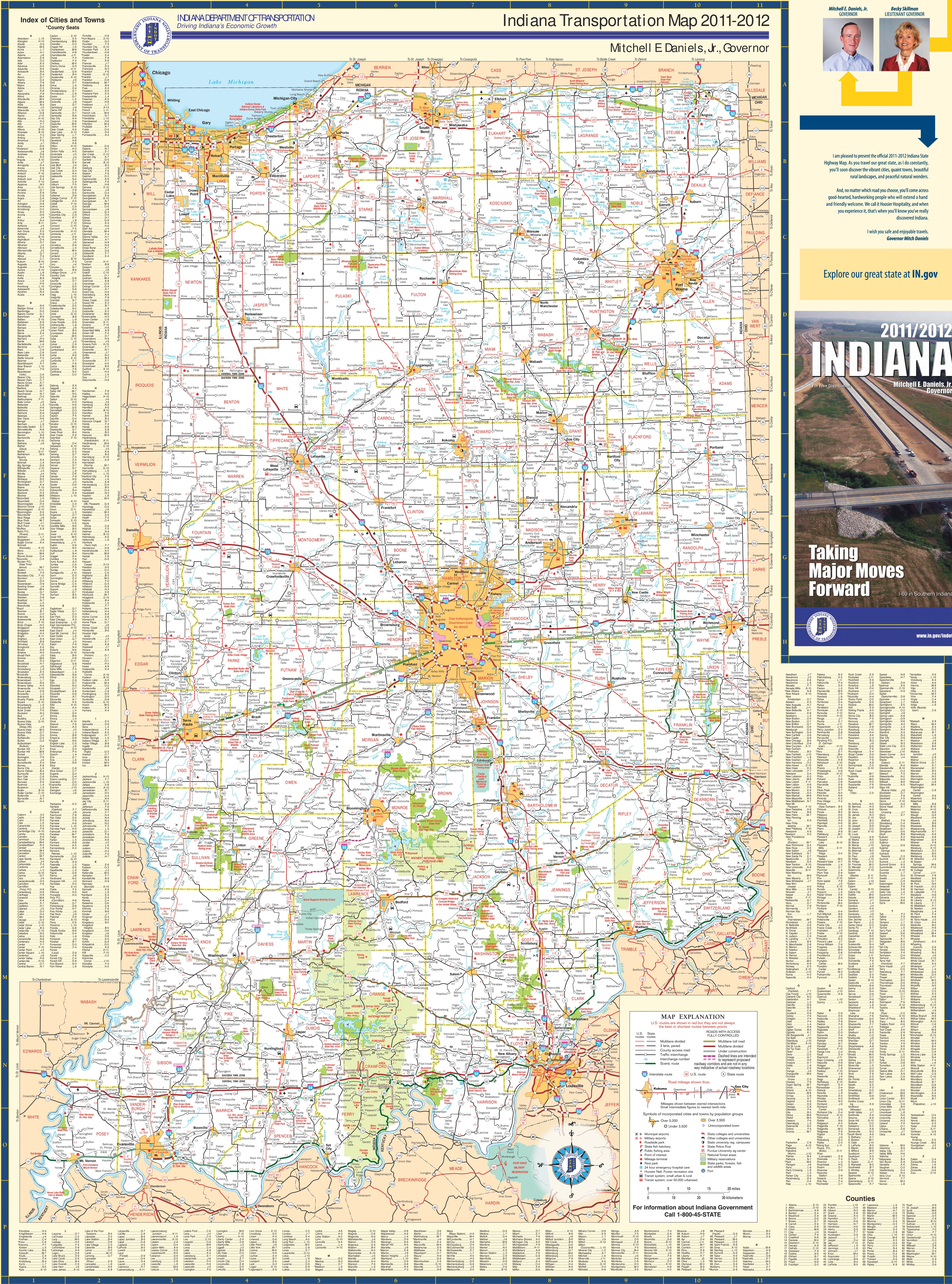 Map Of Northern Indiana Map Of Indiana - Full Size | Gifex