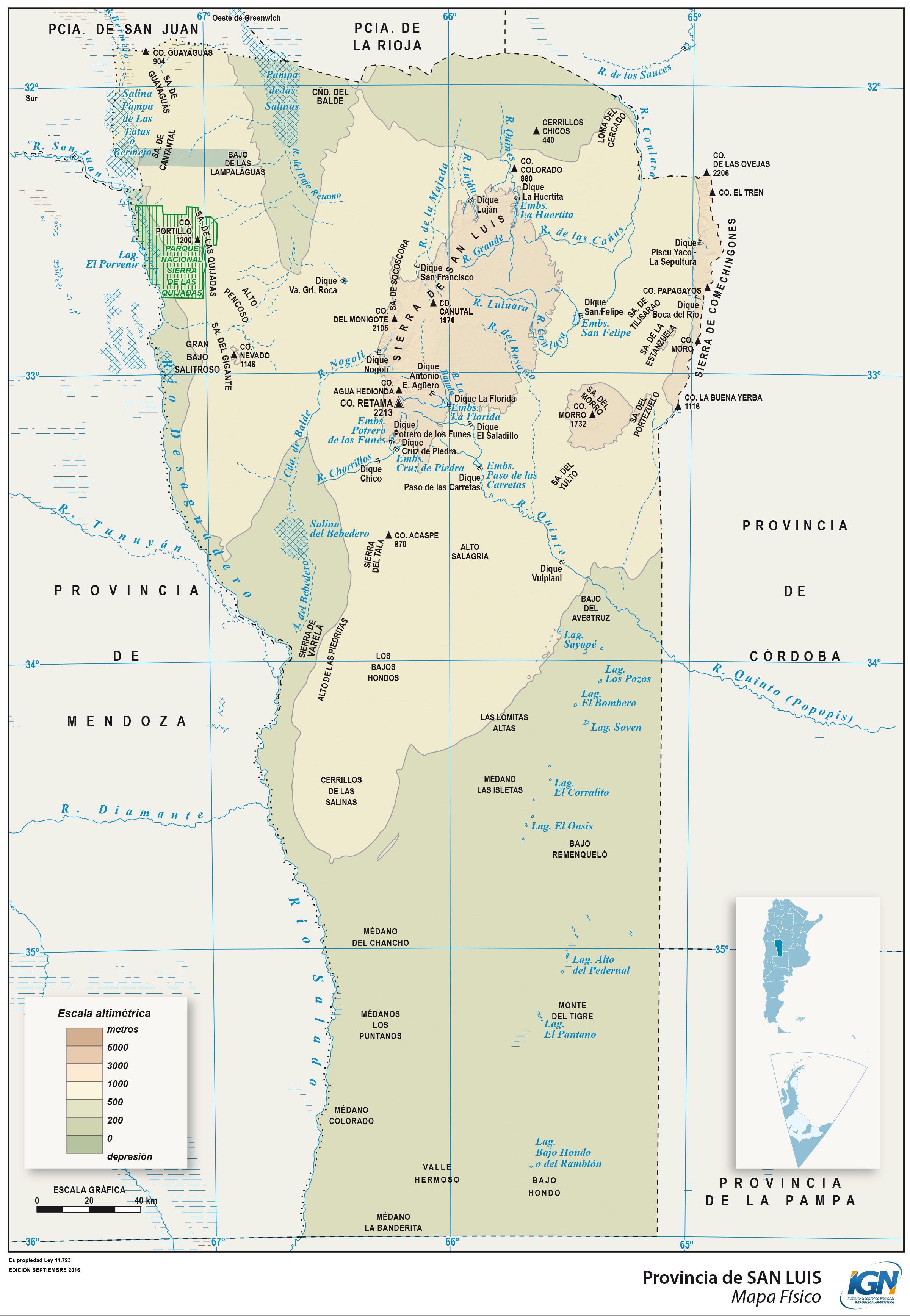 Mapa Politico De San Luis