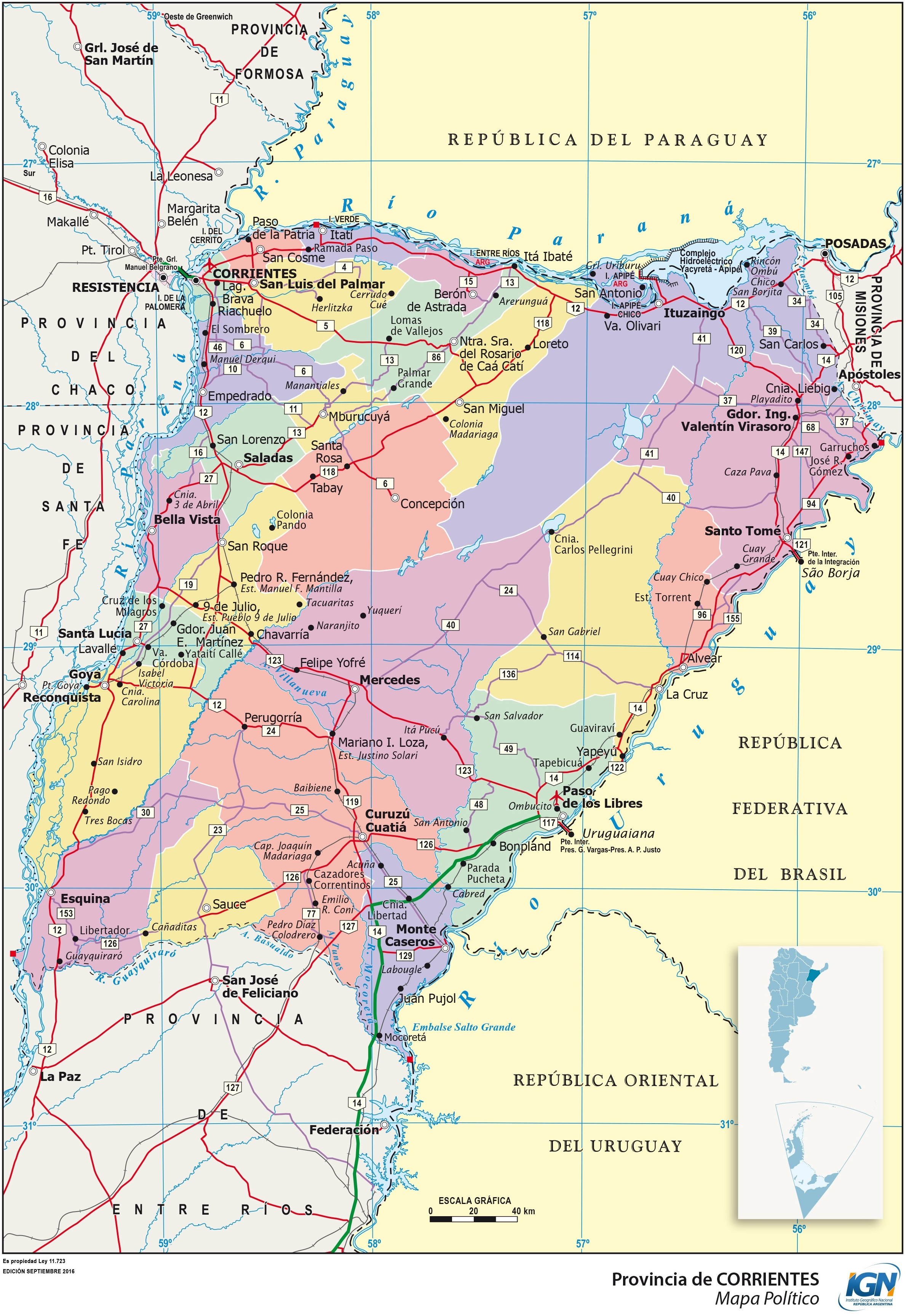 Mapa De Corrientes 7696