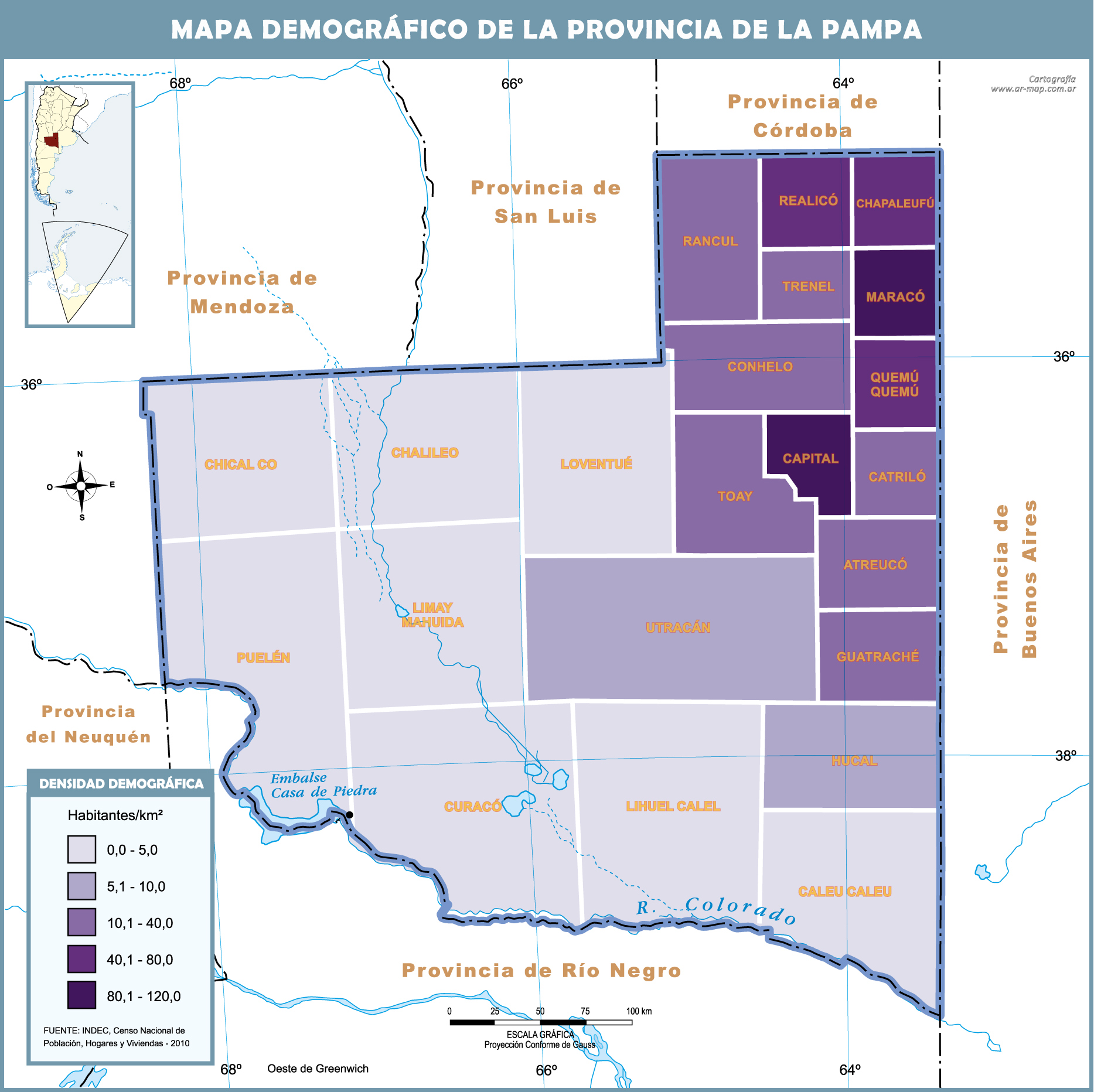 Mapa Demográfico De La Provincia De La Pampa Ex My Xxx Hot Girl 2571