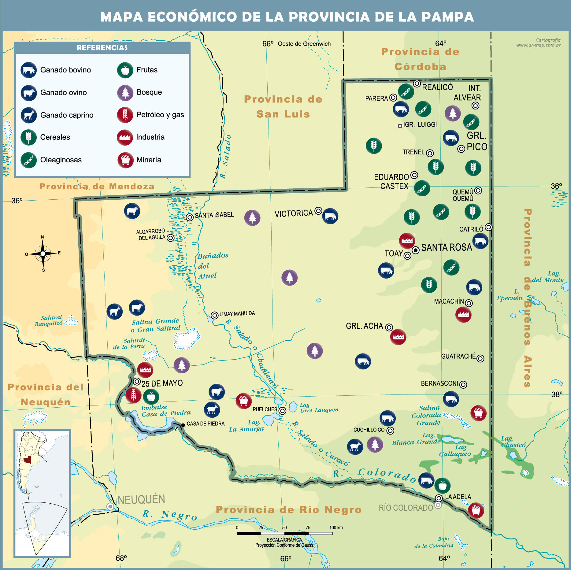 Economic Map Of The Province Of La Pampa Gifex My XXX Hot Girl   Economic Map Of The Province Of La Pampa 