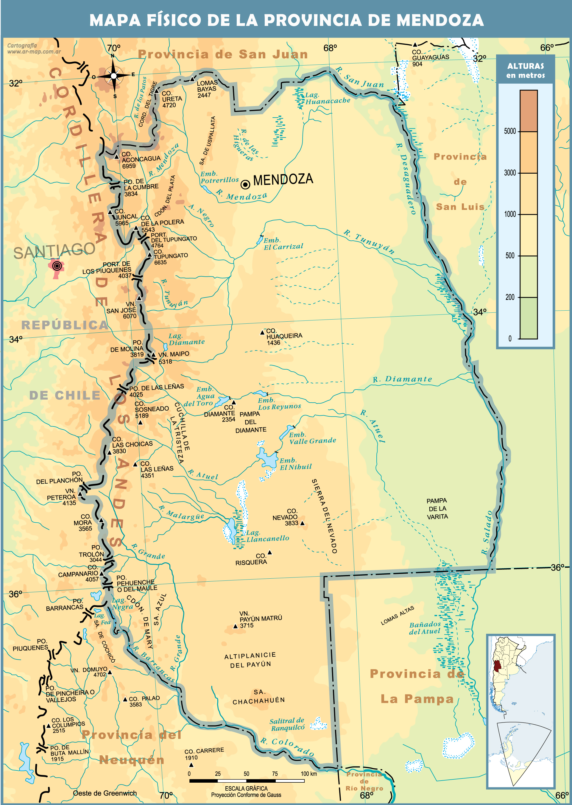 Physical Map Of The Province Of Mendoza Gifex   Physical Map Of The Province Of Mendoza 