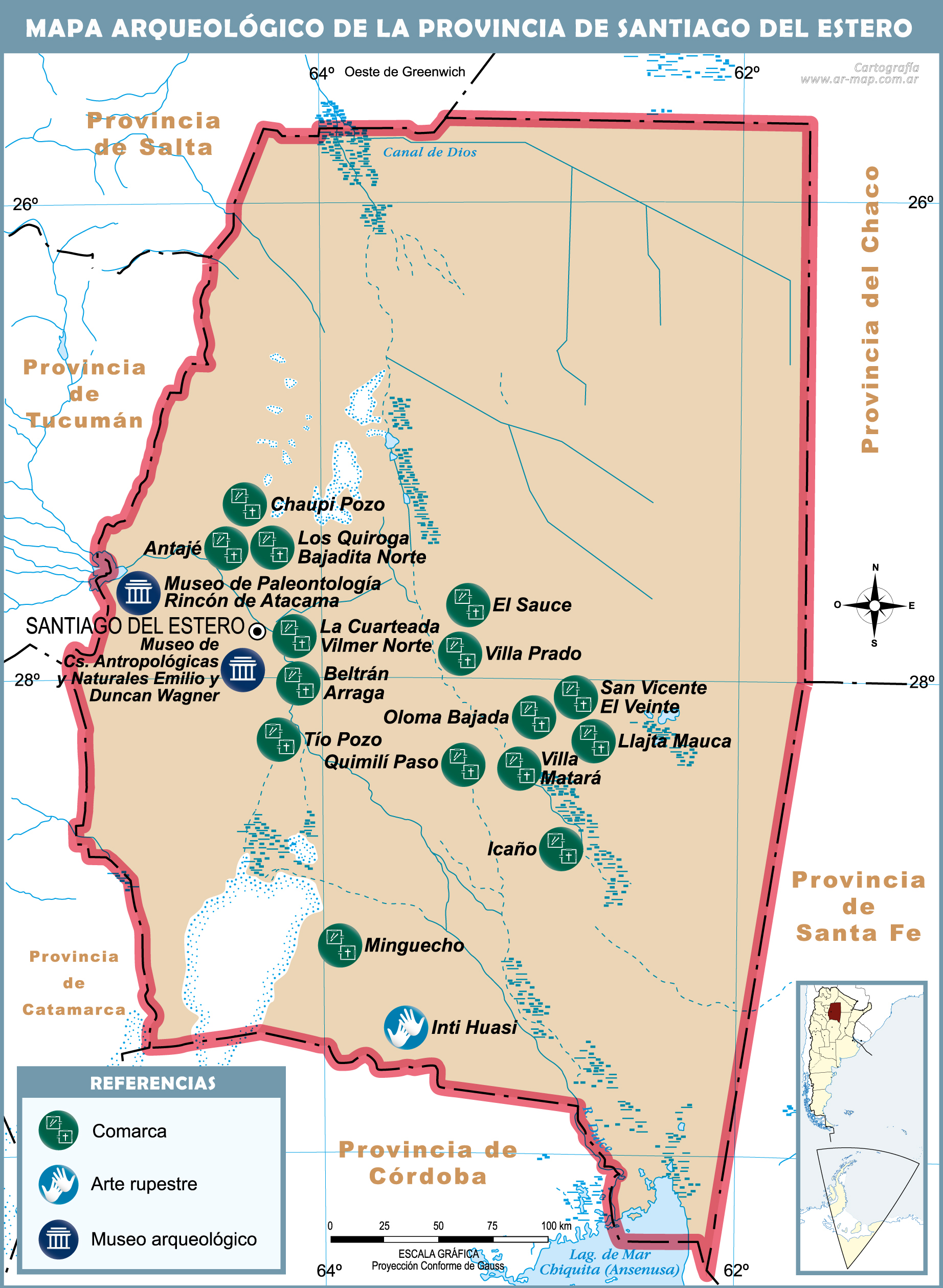 Archaeological map of the Province of Santiago del Estero | Gifex