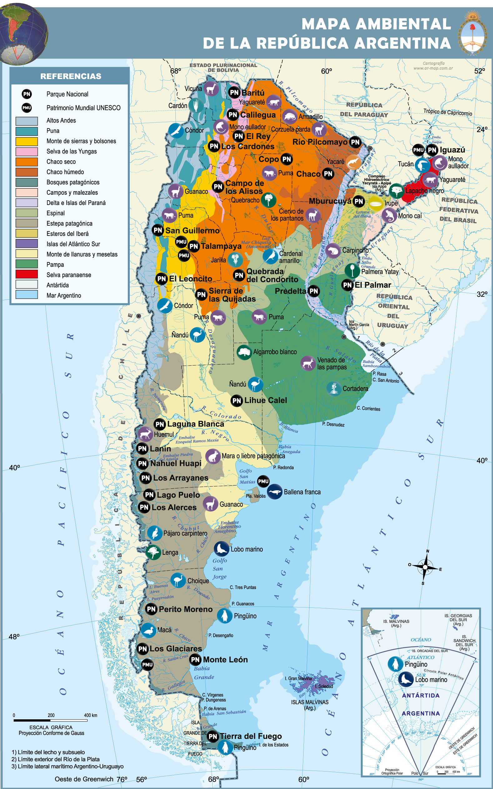 Environmental Map Of Argentina Ex 1176