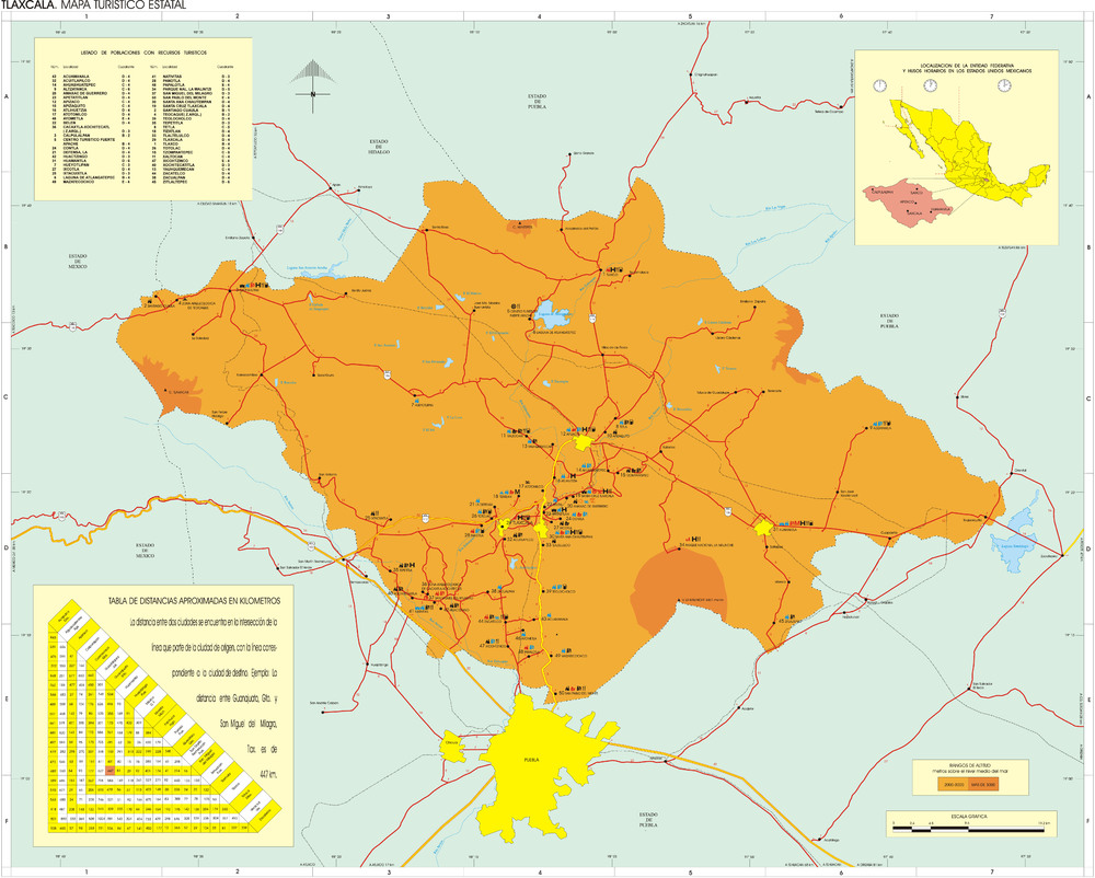 Map of Tlaxcala - Full size | Gifex