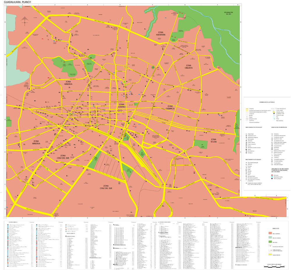 Mapa De Guadalajara Tamaño Completo Ex 9695