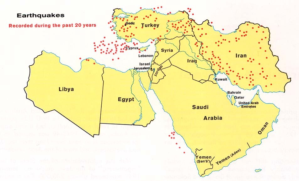 Middle East Earthquakes Full size Gifex