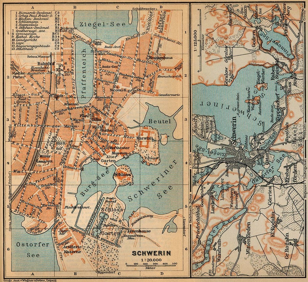 Environs of Schwerin 1910 - Full size | Gifex