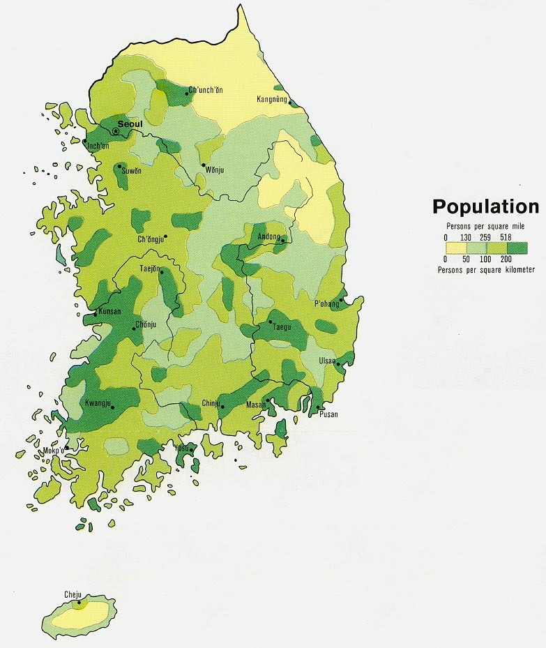 South Korea Population 1973 Full size Gifex