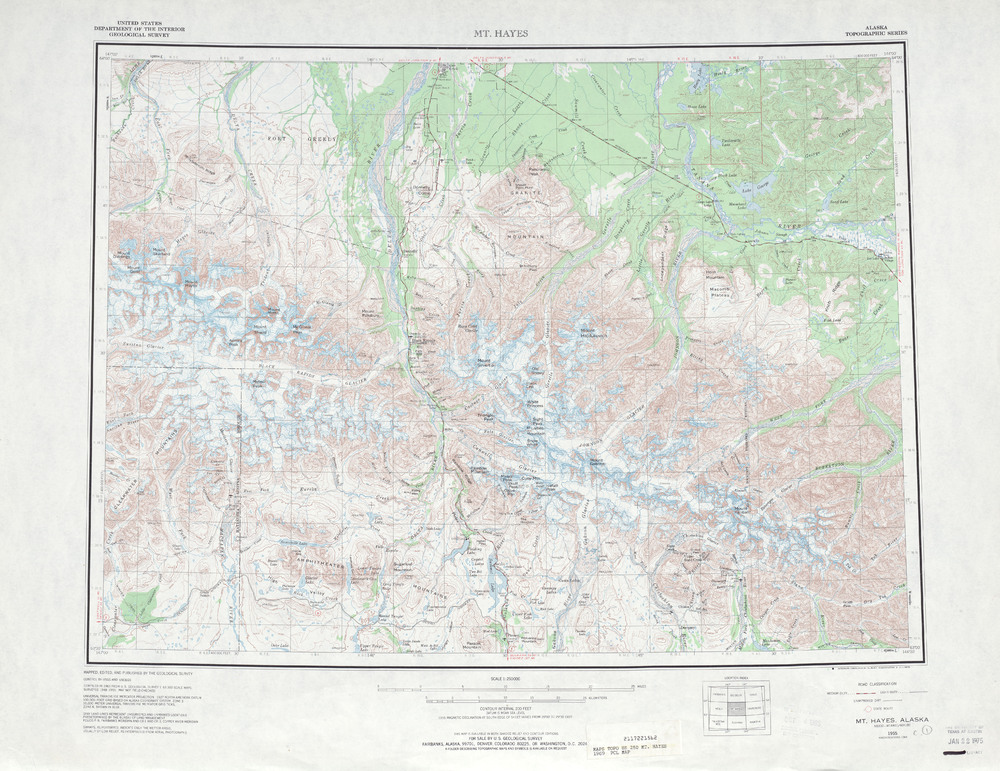 Area around Mt. Hayes in the United States - Full size | Gifex