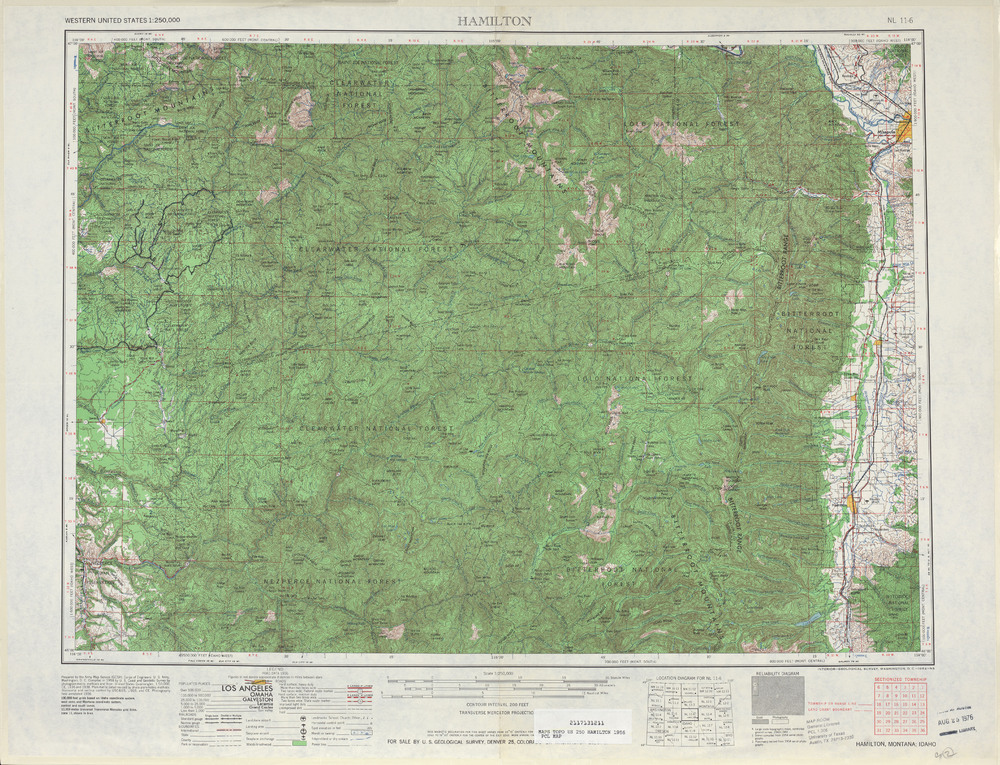 Area around Hamilton in the United States - Full size | Gifex