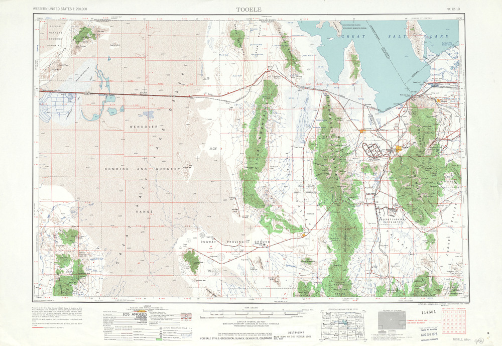 Area around Tooele in the United States - Full size | Gifex