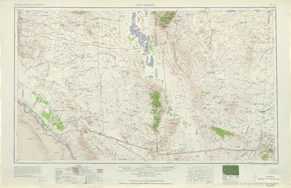 Area around Van Horn in the United States - Full size | Gifex