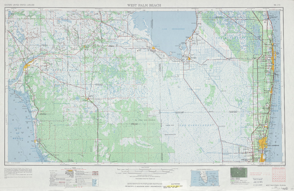 Area around West Palm Beach in the United States - Full size | Gifex