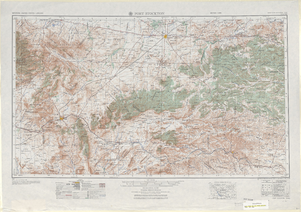 Area around Fort Stockton in the United States - Full size | Gifex