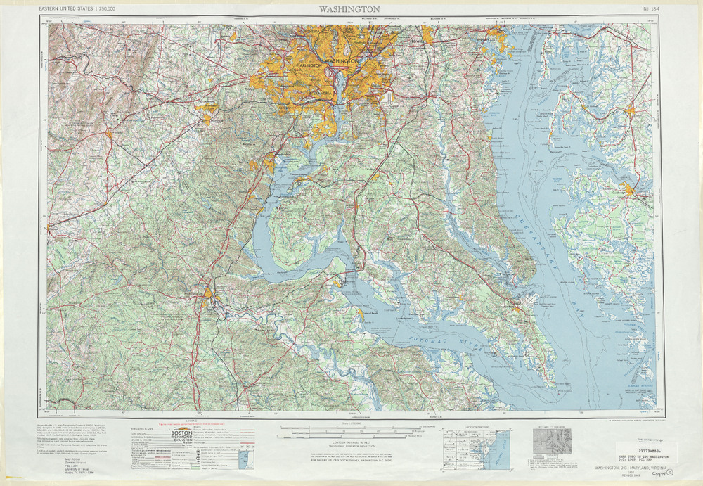 Area around Washington D.C. in the United States - Full size | Gifex