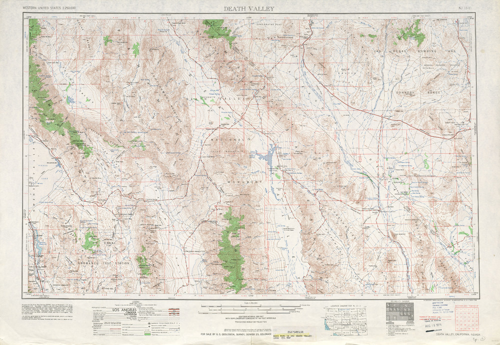 Area around Death Valley in the United States - Full size | Gifex