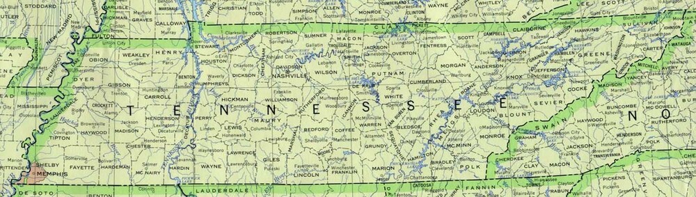 Full Size Map Of Tennessee Political Map Of Tennessee, United States - Full Size | Gifex