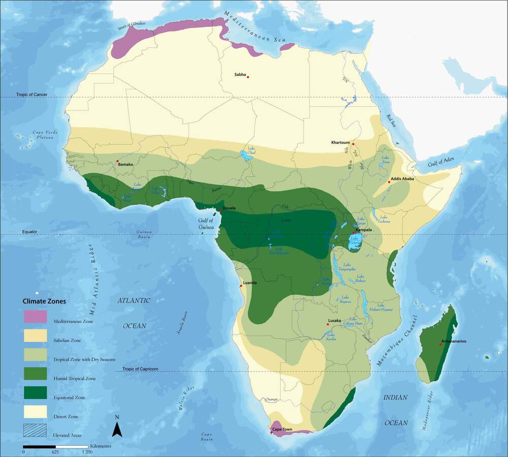 africa map climate zones        <h3 class=