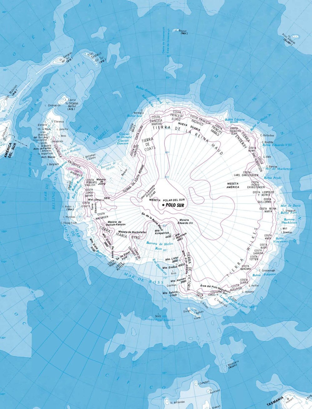 Mayan Map Of Antarctica Antarctica Physical Map - Full Size | Gifex