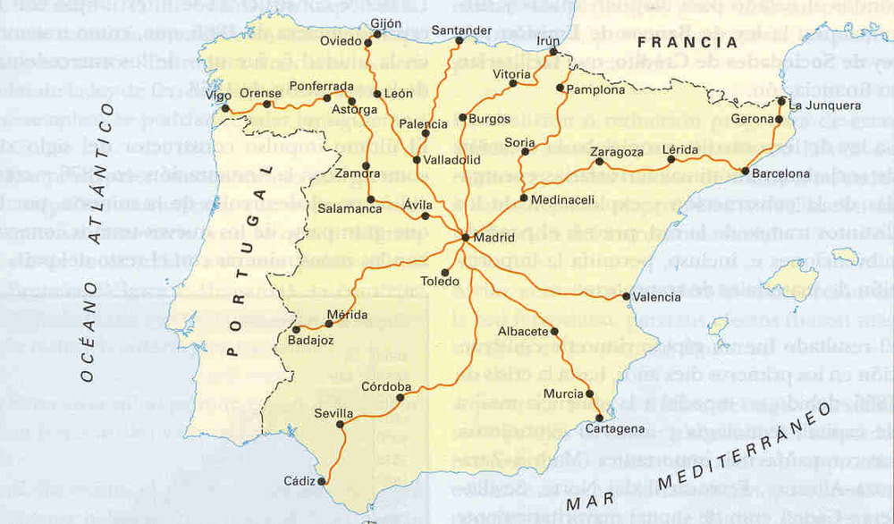 Spain roads in the late 19th century - Full size | Gifex