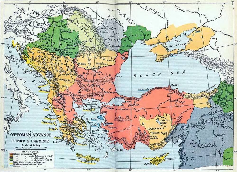 El Avance Otomano En Europa Y Asia Menor Tama O Completo