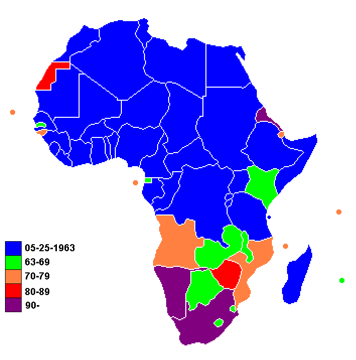 Organisation of African Unity 1963–2002 - Full size | Gifex