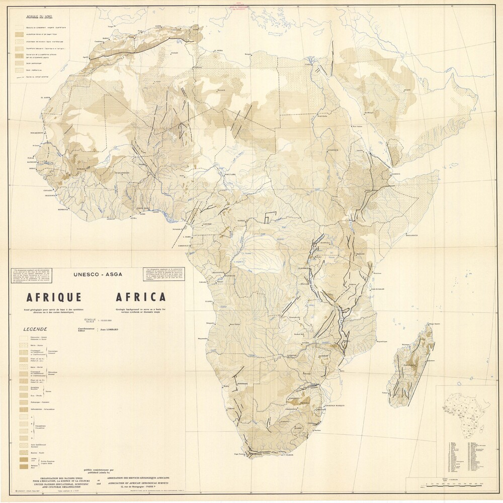 Mapa Geológico De África Tamaño Completo Ex 6620